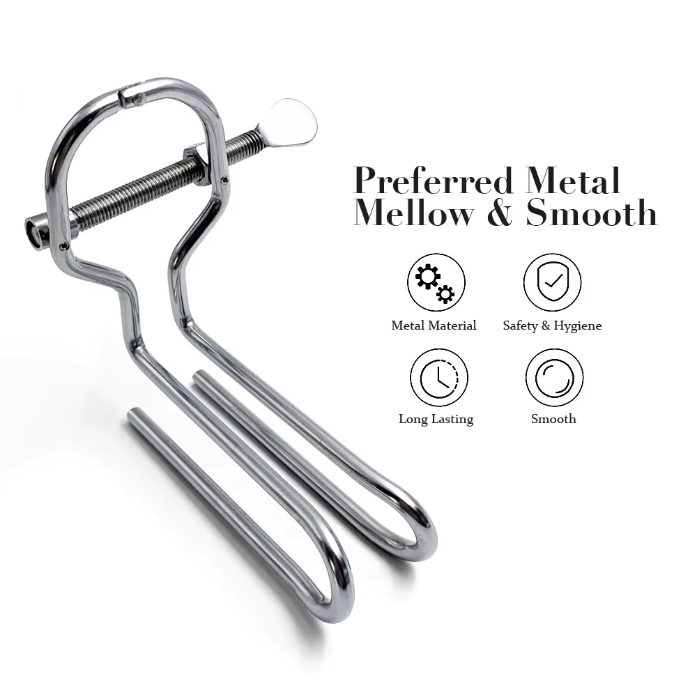 Adult Games Vaginal Expander Anal Plug Anus Cleaner Expansion Stimulator Trainers Metal Buttplug Sex Toys for Couples Women Men anal plug dilator vaginal expander