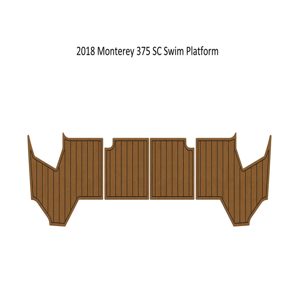 2018 Monterey 375 SC Swim Platfrom Step Pad Boat EVA Foam Faux Teak Deck Floor 2018 monterey 375 sc swim platfrom step pad boat eva foam faux teak deck floor