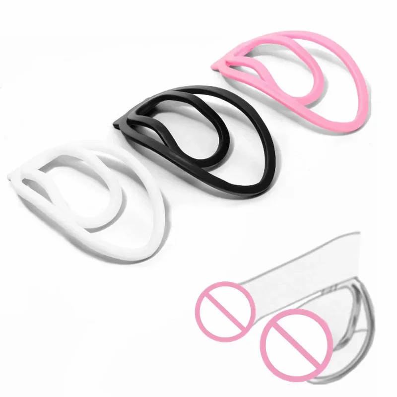 Panty Chastity with the Clip Male Chastity Training Device Light plastic trainingsclip cockcage sexy toy for man