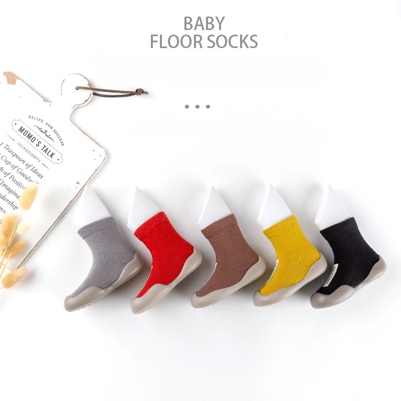 New Baby Walking Shoes Infant Early Education Shoes Cloth Label Models Indoor Floor Socks Shoes Warm High-top 3