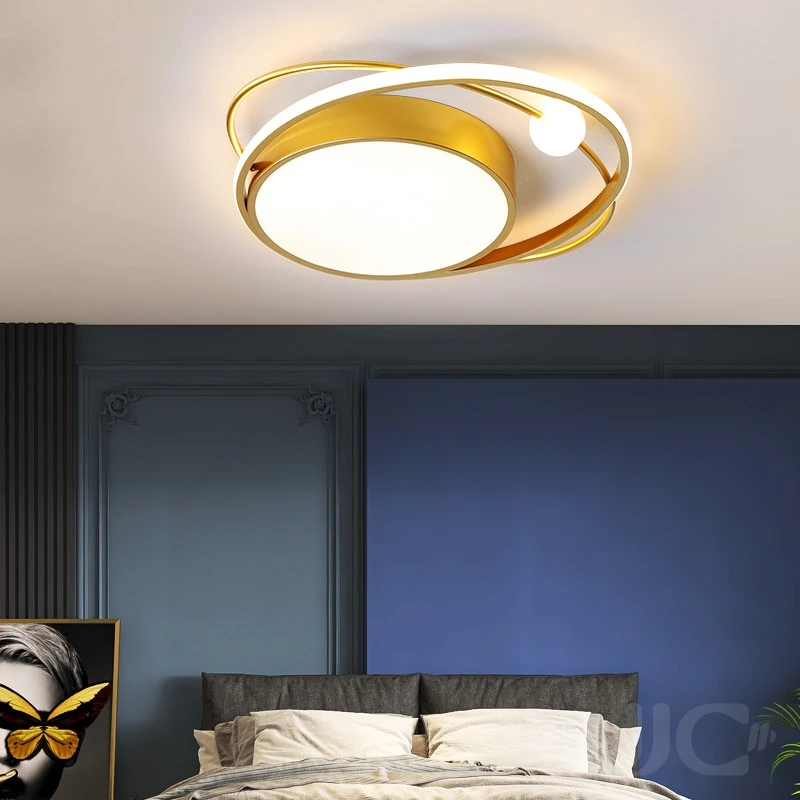 

JJC Black/Gold Pendant Lamp Nordic Minimalist Living Room Pendant Lamp Modern LED Ceiling Lamp Home And Office