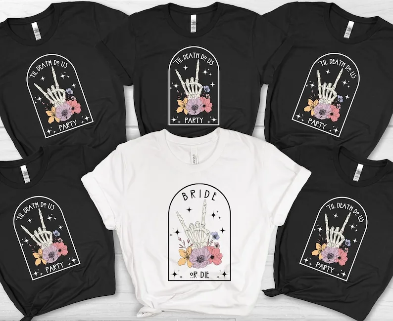 

Bride Or Bachelorette Bridal Party Shirts Short Sleeve Top Tees 100% cctton Fashion Streetwear Harajuku kawaii y2k Drop Shipping