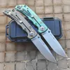 JUFULE New Spartan Blade Folder Knife Plague Doctor / Monkey Titanium D2 Mark MagnaCut Ceramic Bearings Camping Hunting EDC Tool 5