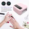 UV LED Nail Lamp, 15600mAh Nail Dryer for Gel Polish, Auto Sensor, Professional Gel Curing Lamp Gel Polish Light 3