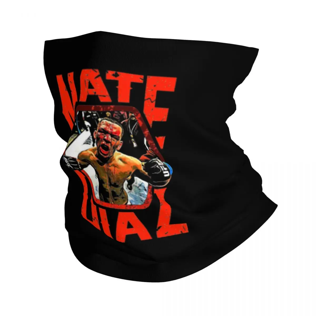 

MMA Boxing Bandana Neck Cover Printed Nate Diaz Magic Scarf Multi-use Cycling Scarf Cycling for Men Women Adult Windproof