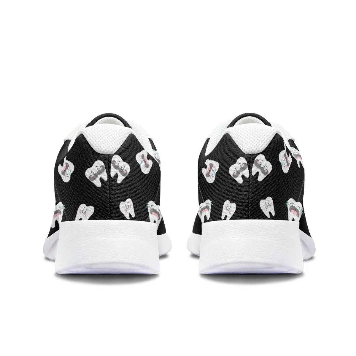 Protecting Teeth Print Women Training Running Shoe Cozy Lace-Up Flats Durable Gym Teen Sneakers Print On Demand tenis masculino