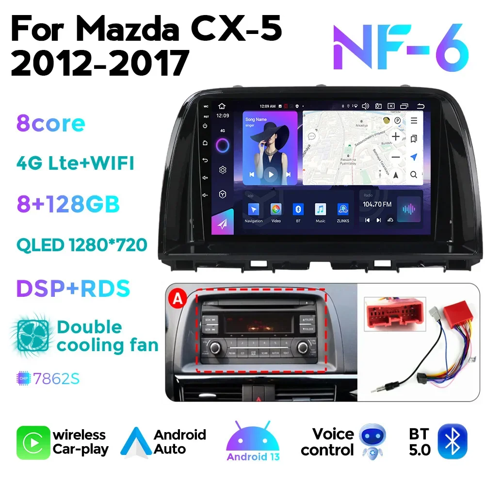 NF 7862S Android 13 Split Screen for Mazda CX5 CX-5 CX 5 2012-2017