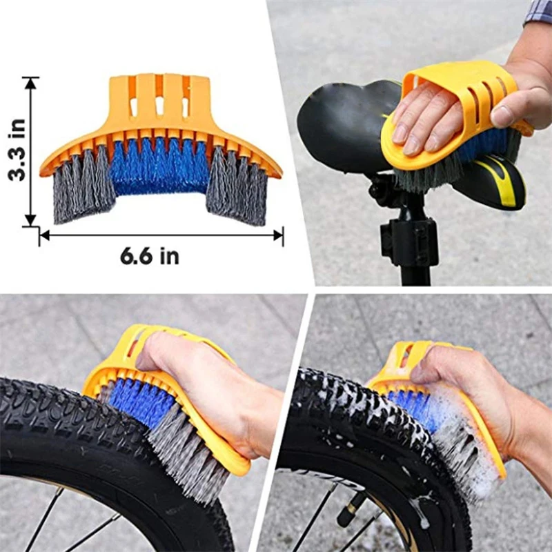 Bicycle Chain Cleaner Set Bike Cleaning Kit for Outdoor Cycling