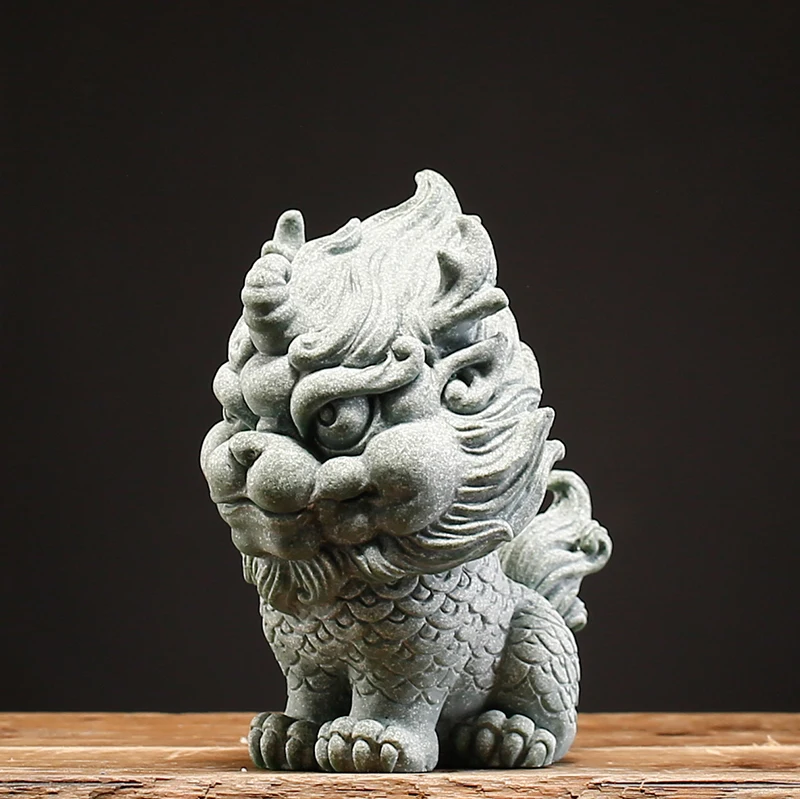 

Chinese style Chinese style zhaocai rui beast unicorn desktop creative home living room office fish tank landscape ornaments