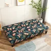 1PC Stretch Futon Cover Armless Sofa Covers Sofa Bed Covers Couch Cover Sofa Slipcover Furniture Protector with Elastic Bottom 4