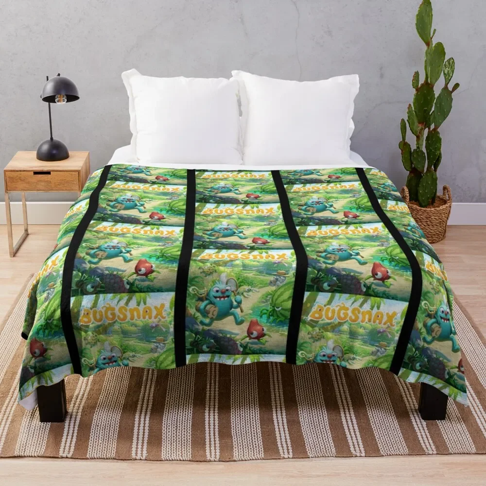 

bugsnax Poster Throw Blanket blankets and throws bed plaid Furrys Winter beds Blankets