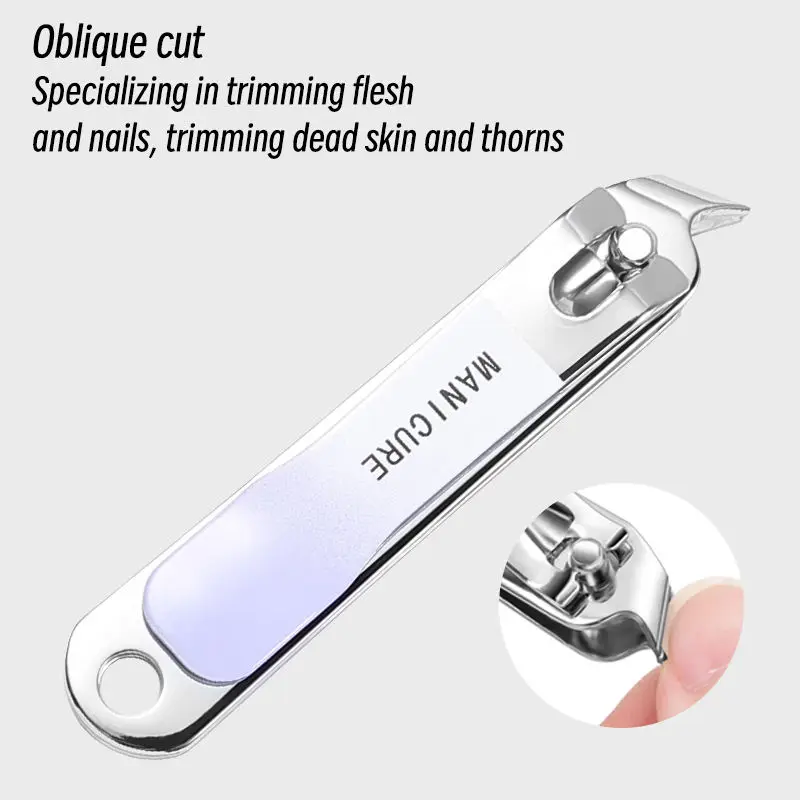 12/16Pcs Household Multi-Functional Stainless Steel Ear Spoon Nail Clippers Pedicure Nail Scissors Tool Set With Folding Bag Man 5