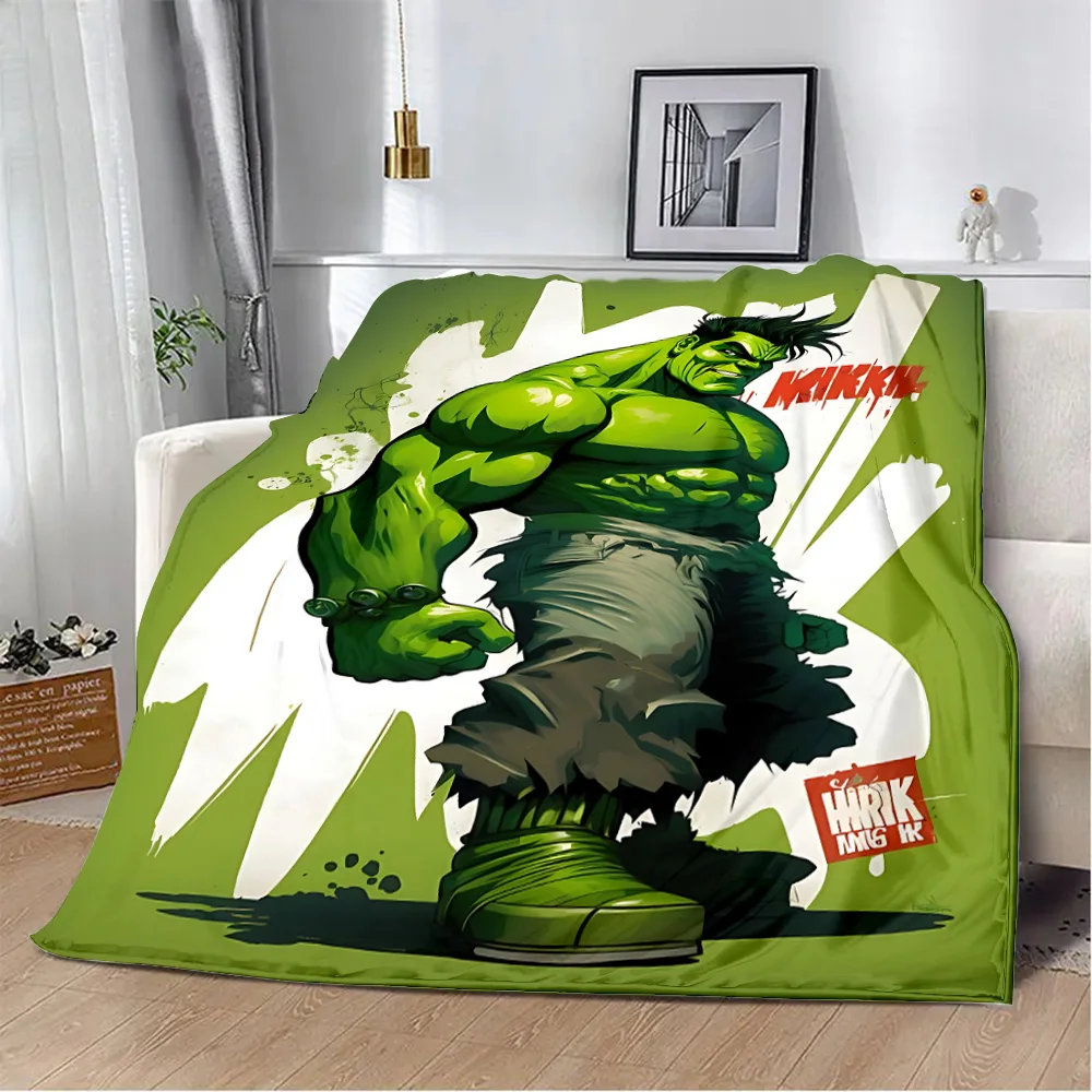 Marvel Angry Hulk Printed Blanket Picnic Blankets Warm Blanket Soft and Comfortable Blanket Home Travel Birthday Gift 6