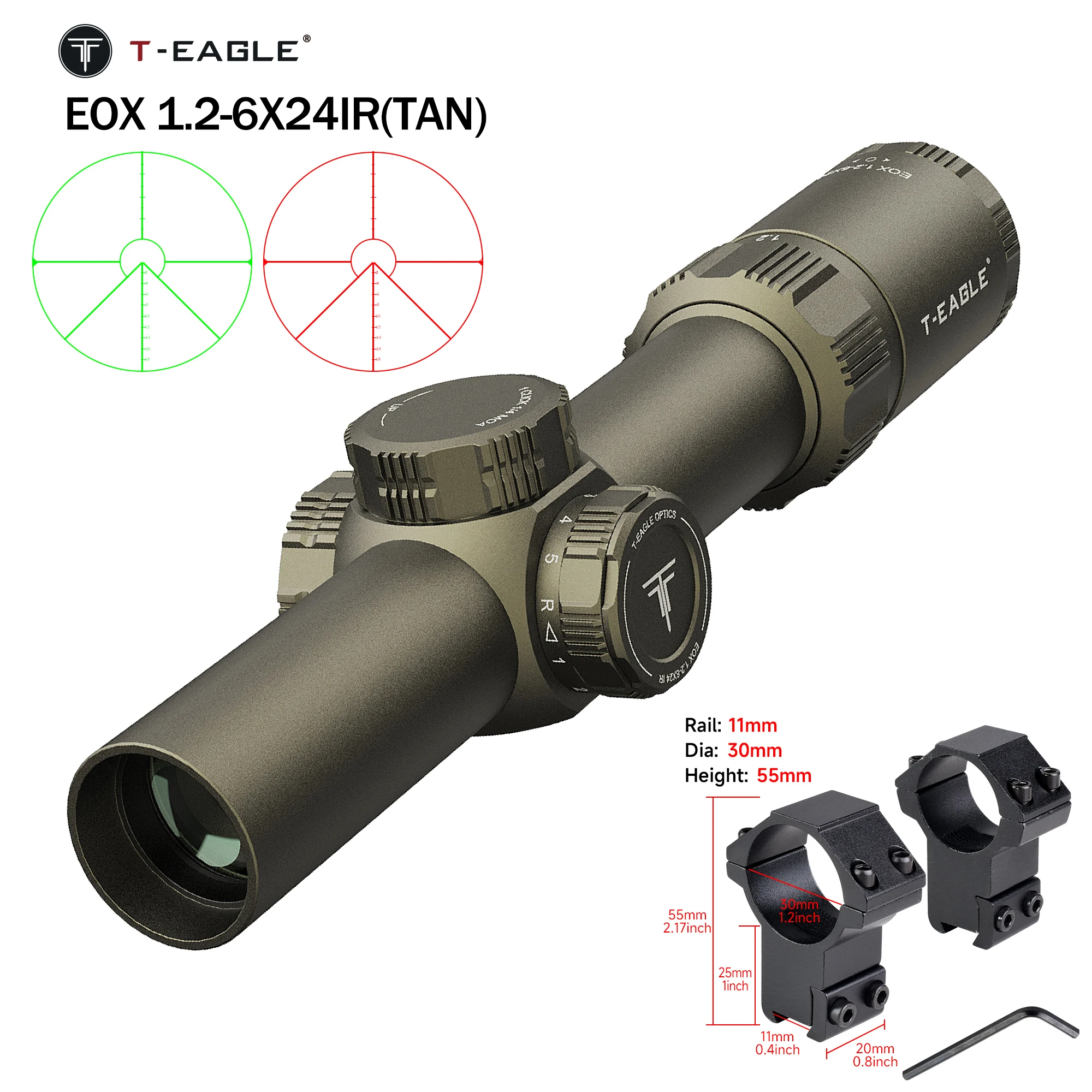  slider image of Tactical EOX1.2-6 X24 IR