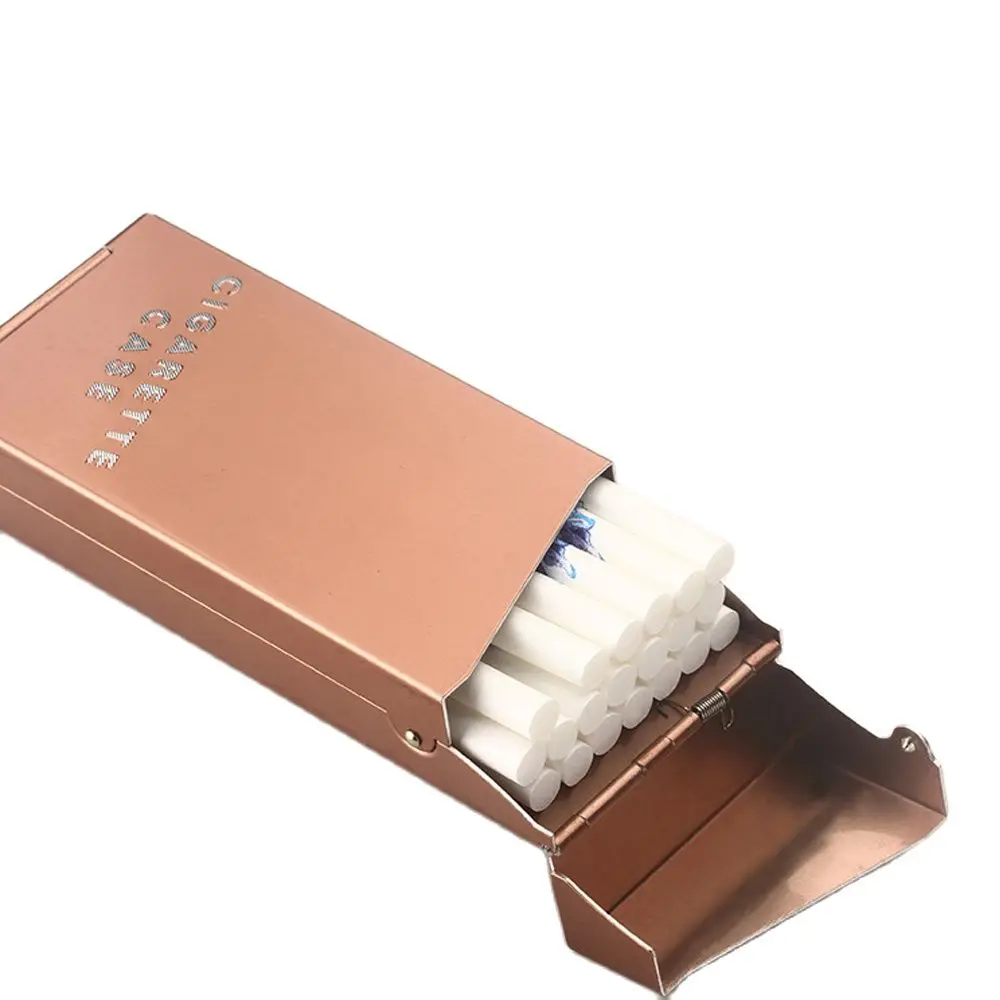 100s Slim Cigarette Case Box for Women Metal Long Thin Shell 20Pcs 6