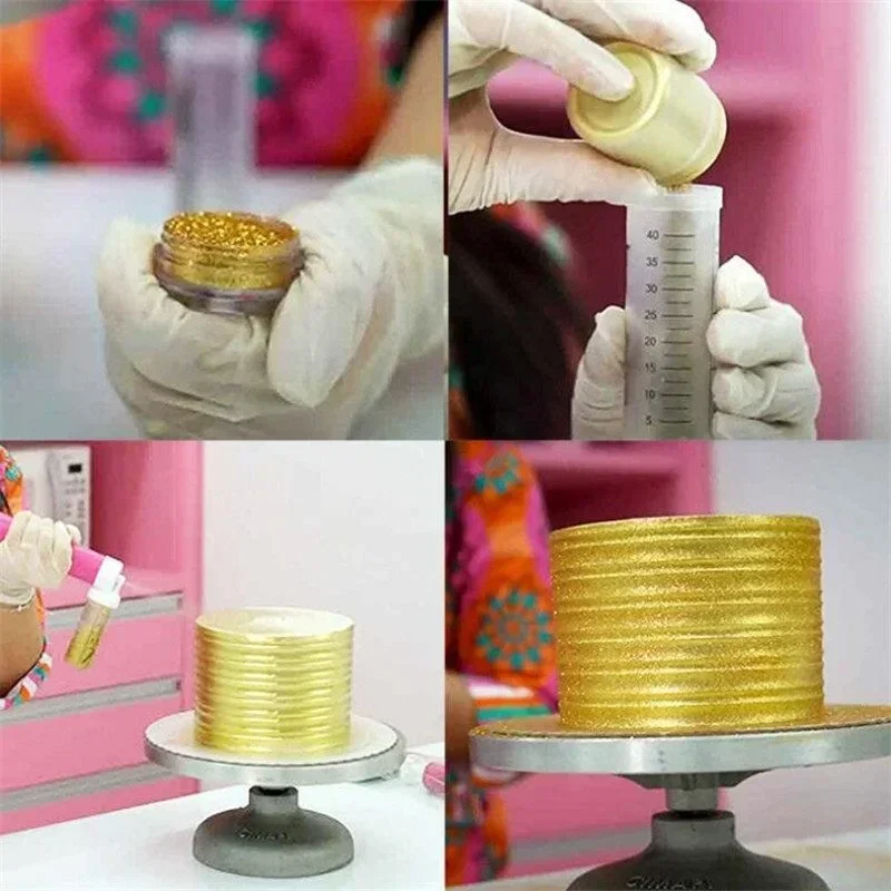 DIY Cake Spray Gun Manual Cake Coloring Duster Airbrush Pump cake