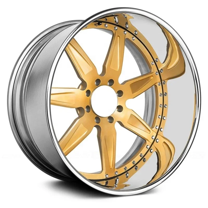 Red Rims 18 TWO Piece Red Deep Dish Rims 18 19 20 21 22 23 24 Inch 5x108 5x112 ...