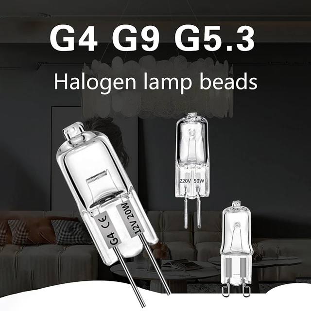 2Pcs/Lot G4/G5.3/G9 Bulb DC 12V/220V Type Halogen Lamp Halogen Lamp  Transparent Each Bulb With Inner Box For Home Decoration - AliExpress