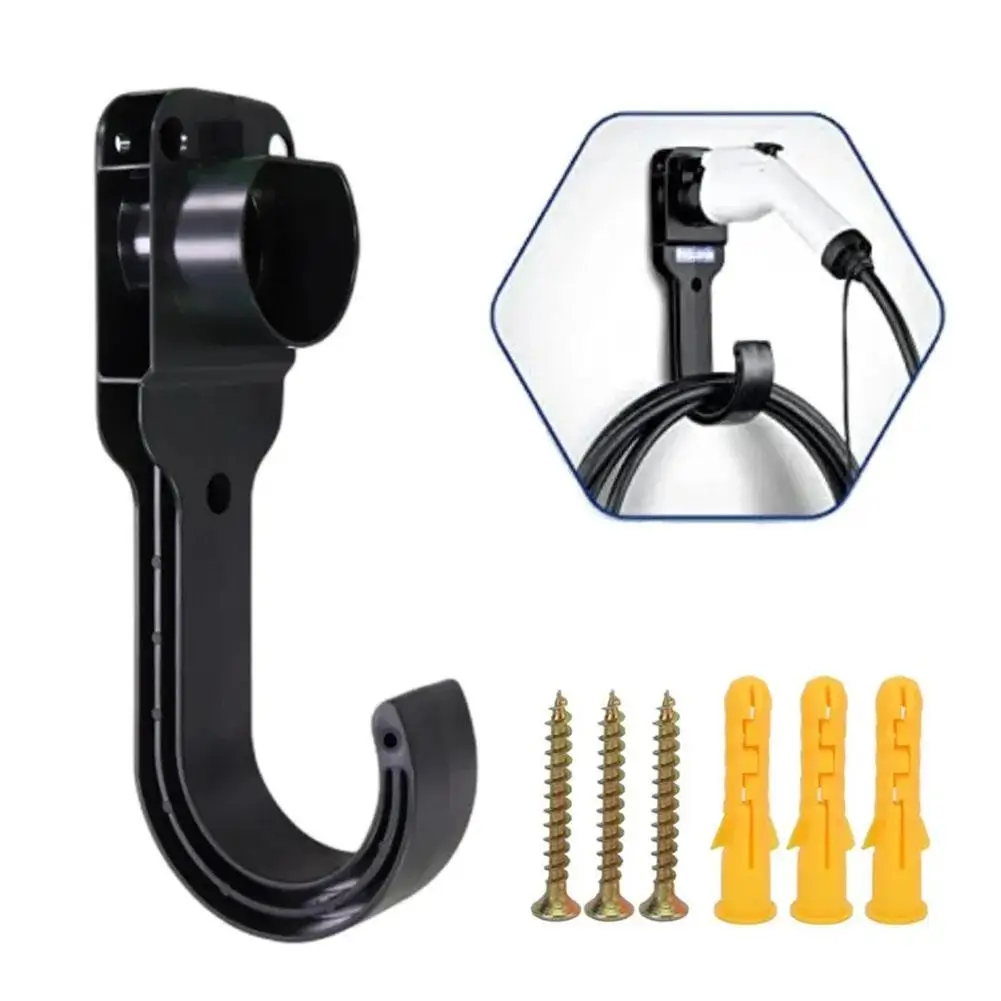 

EV Charger Cable Holder EV Charger Wallbox with Hook Holder for Type1 Type2 GBT Standard EV Charger Accessories F3Y9