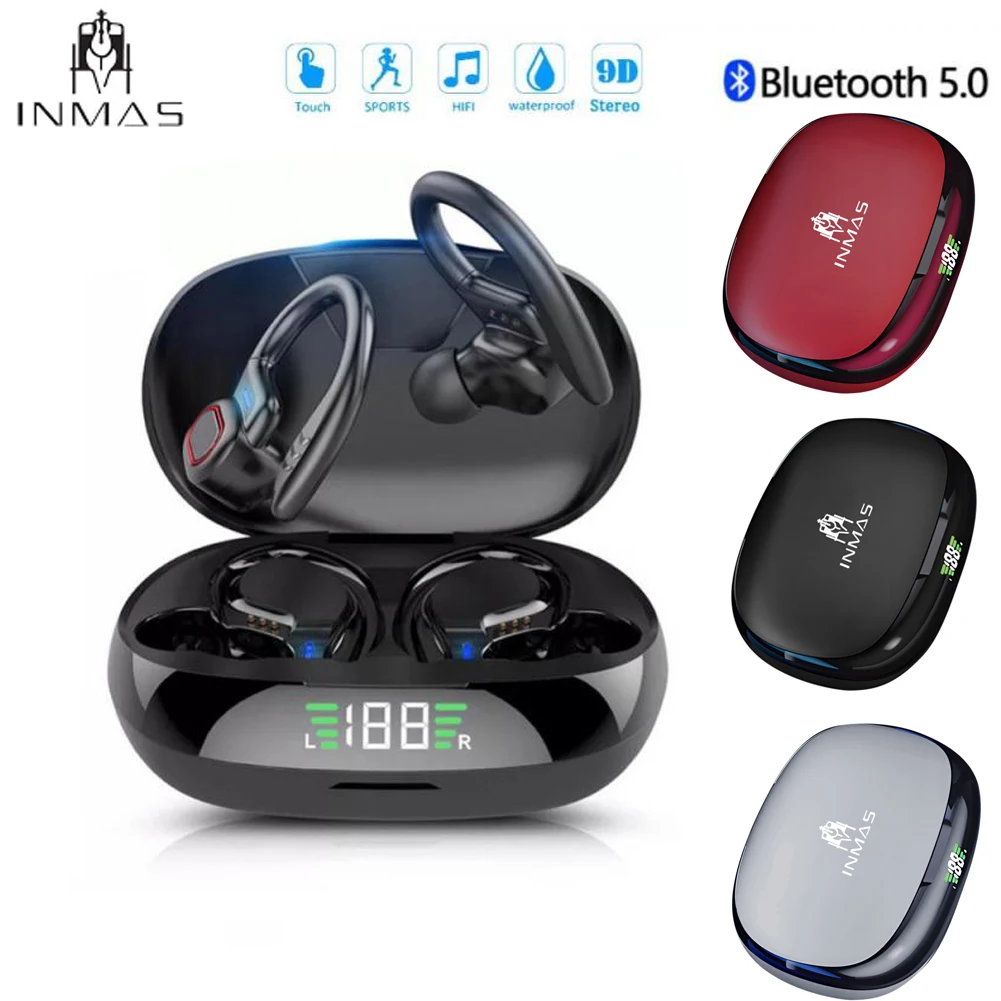 

For XIAOMI TWS Wireless Headphones TWS Bluetooth Earphones Touch Control Sport Headset Stereo Earbuds For Phone Android INMAS