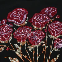 Sexy Off Shoulder T Shirt For Women Luxury Flower Diamonds Short Sleeve Tee Summer Fashion Womens Mesh Tee Shirts Top - Image 6