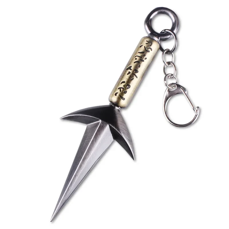 Ninja Anime Peripheral Yellow Flash Namikaze Minato The Art of Fly Raytheon Kunai Katana Swords Weapon Model Gifts Toys For Boys 6