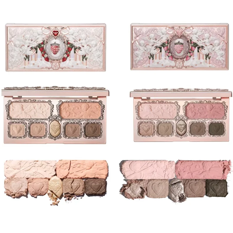 Flower Knows Strawberry Cupid Collection Makeup Kit Full Professional Face Palette Blush Eyeshadow Lip Cream Solid Perfume Sets 3