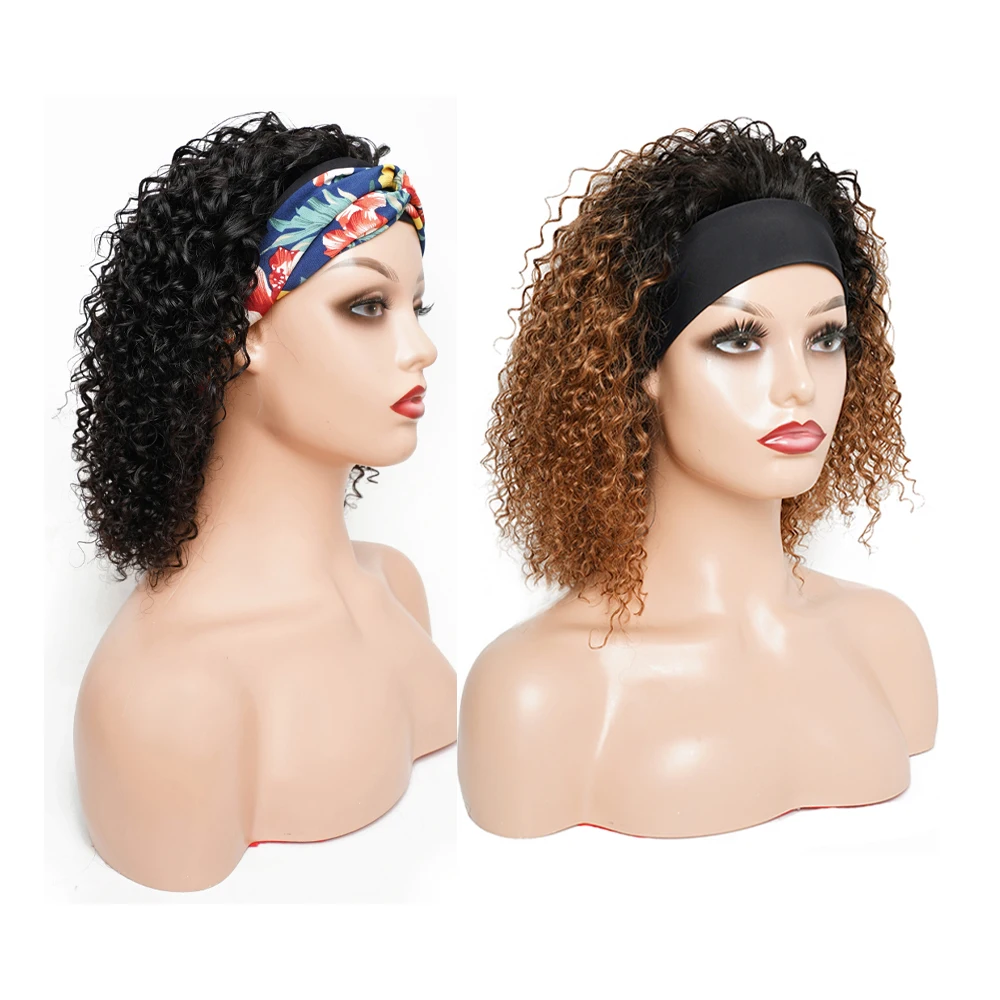 T1b30 Headband Wig Natural Black Color Glueless Wigs 150 Remy