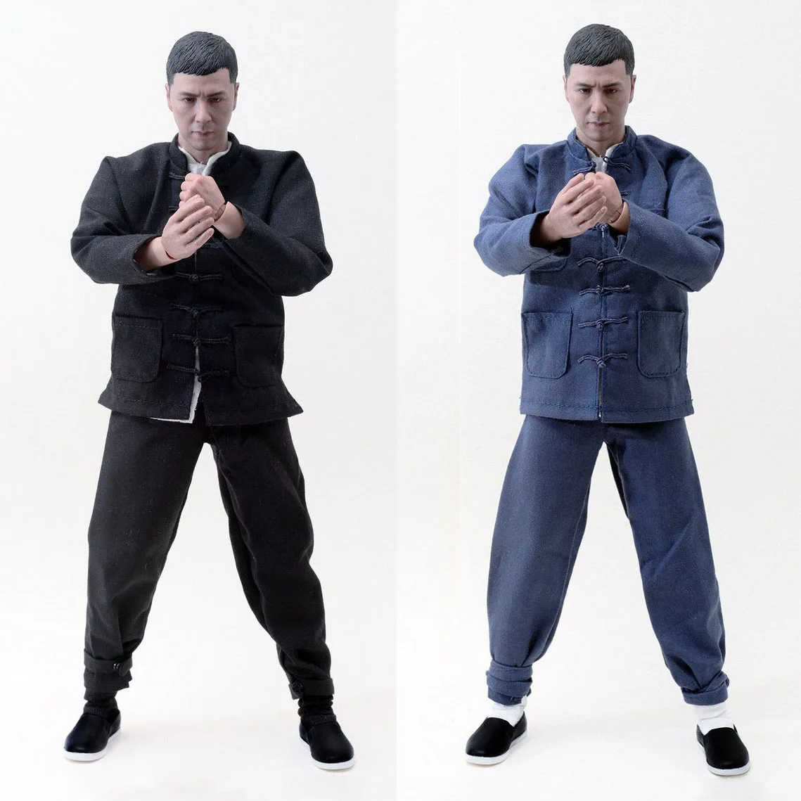 

Dolls ZYTOYS 1/6 Chinese Kung Fu ZY5045 Black ZY5051 Blue Clothes Suit Male Model Fit 12'' Action Figure Body Diy