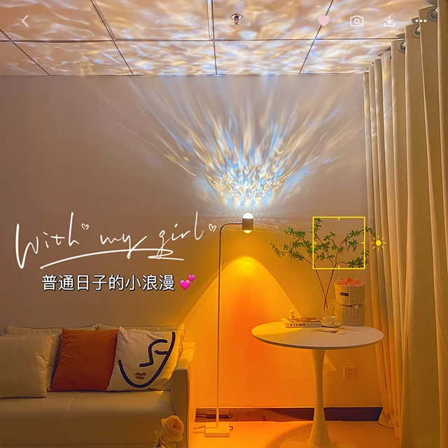 Lampe LED Autoportante d'Ambiance à Ondulation de l'Eau, Luminaire  Décoratif d'Nik, Idéal pour un Salon - AliExpress