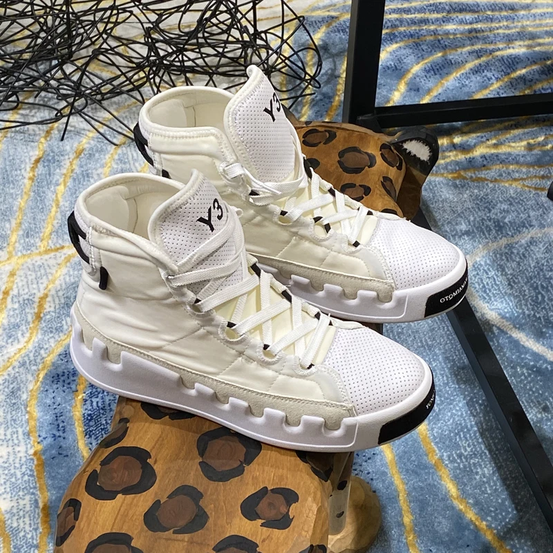 American European Fashion Casual Shoes Men High-top Sneaker Boots