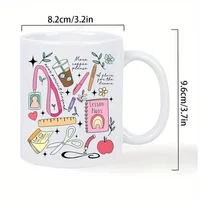 Retrogive a Thank-You Gift to The Teacher Ceramic Coffee Mug - Insulated, Reusable, Hand-Wash Only - Ideal for Camping & Outdoor 3