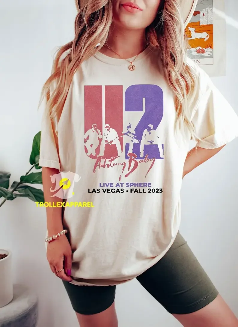 

Comfort Colors Las Vegas U2 Ultraviolet Sphere 2023 music T Shirt for men women long or short sleeves