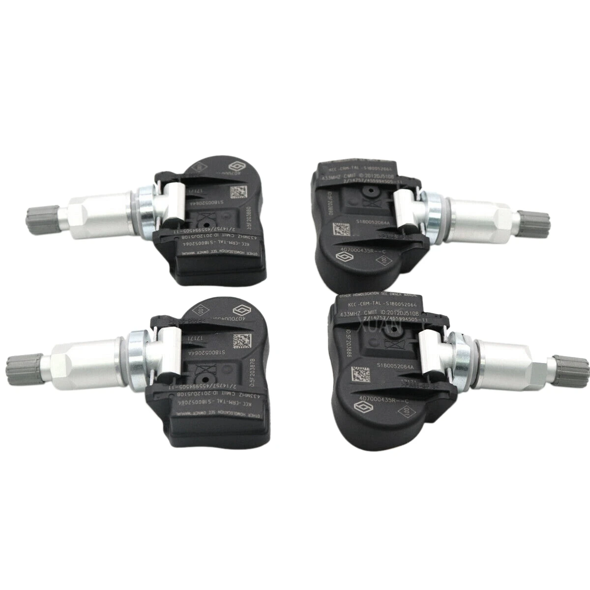 

Датчик давления в шинах 4 шт. 407000435R TPMS, для Renault Megane Laguna Fluence Latitude 433MHZ 40700-0435R