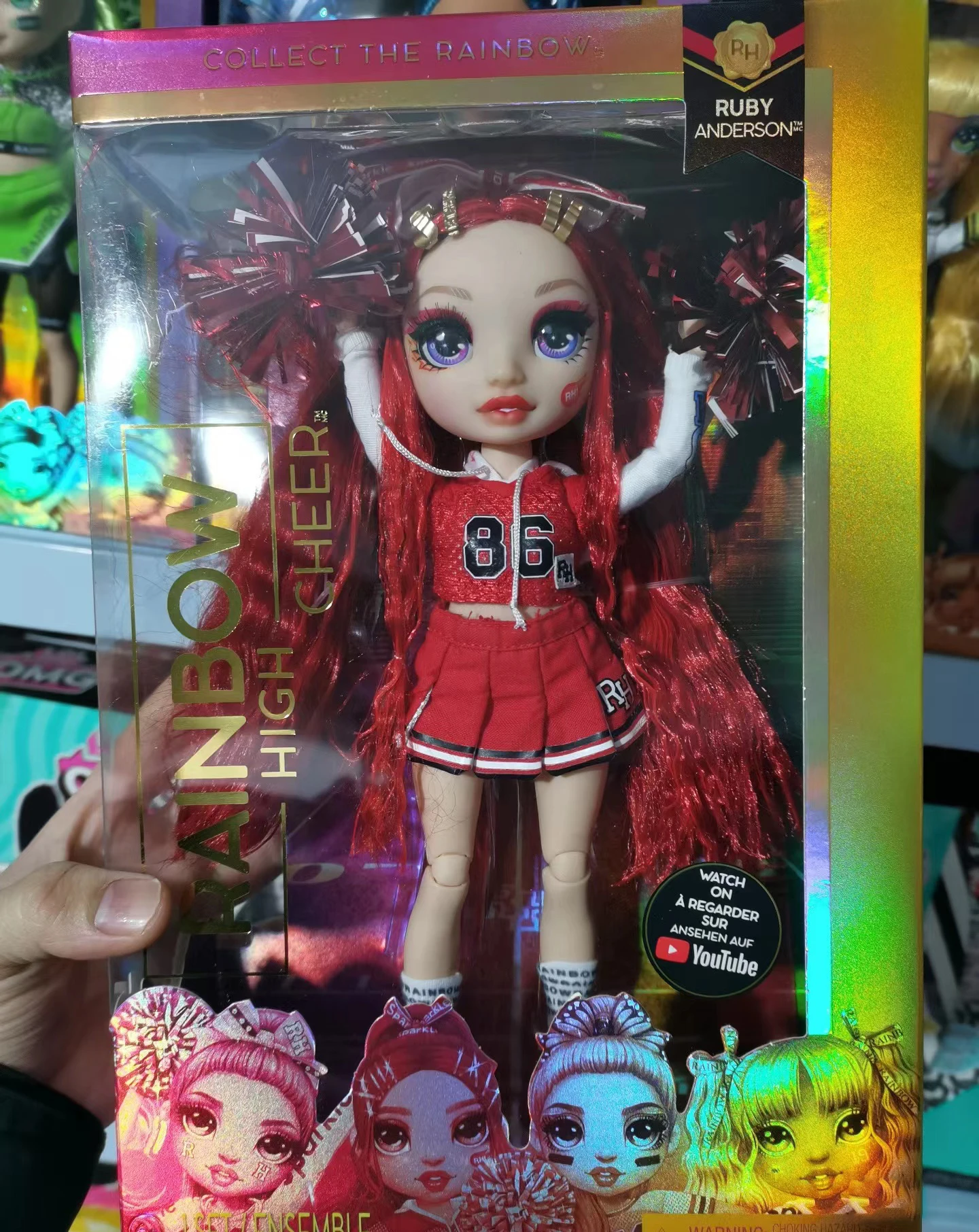nuevo & OVP red Rainbow High Cheer Doll-Ruby Anderson 