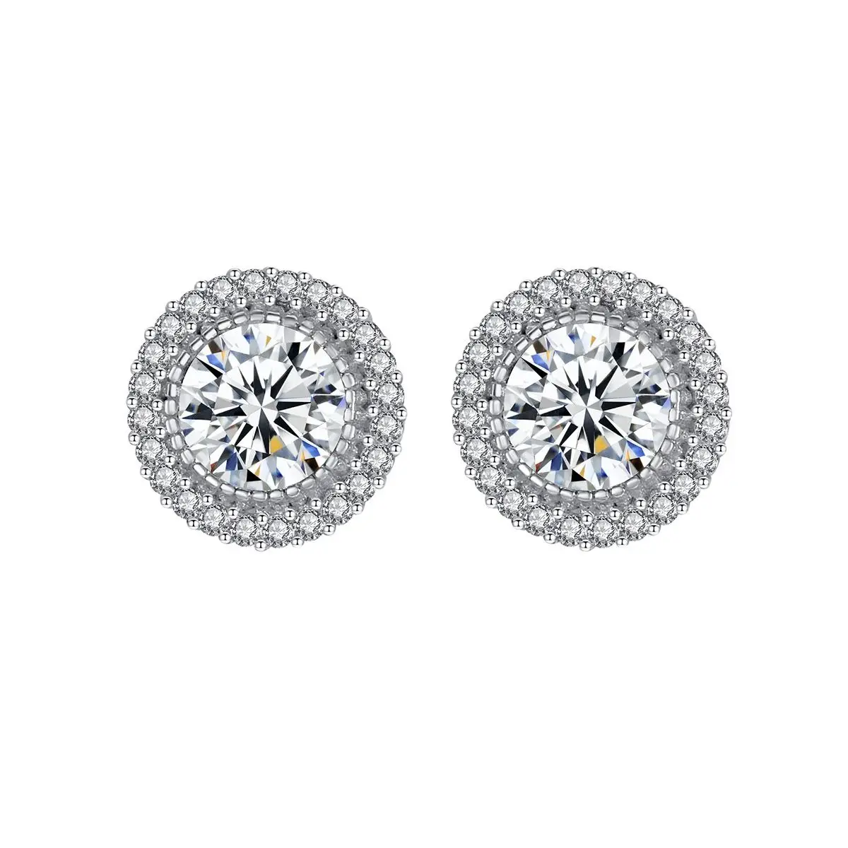 

Trendy 925 Sterling silver Lab Diamond Stud Earring Party Wedding Earrings for Women men Charm Engagement Jewelry Gift