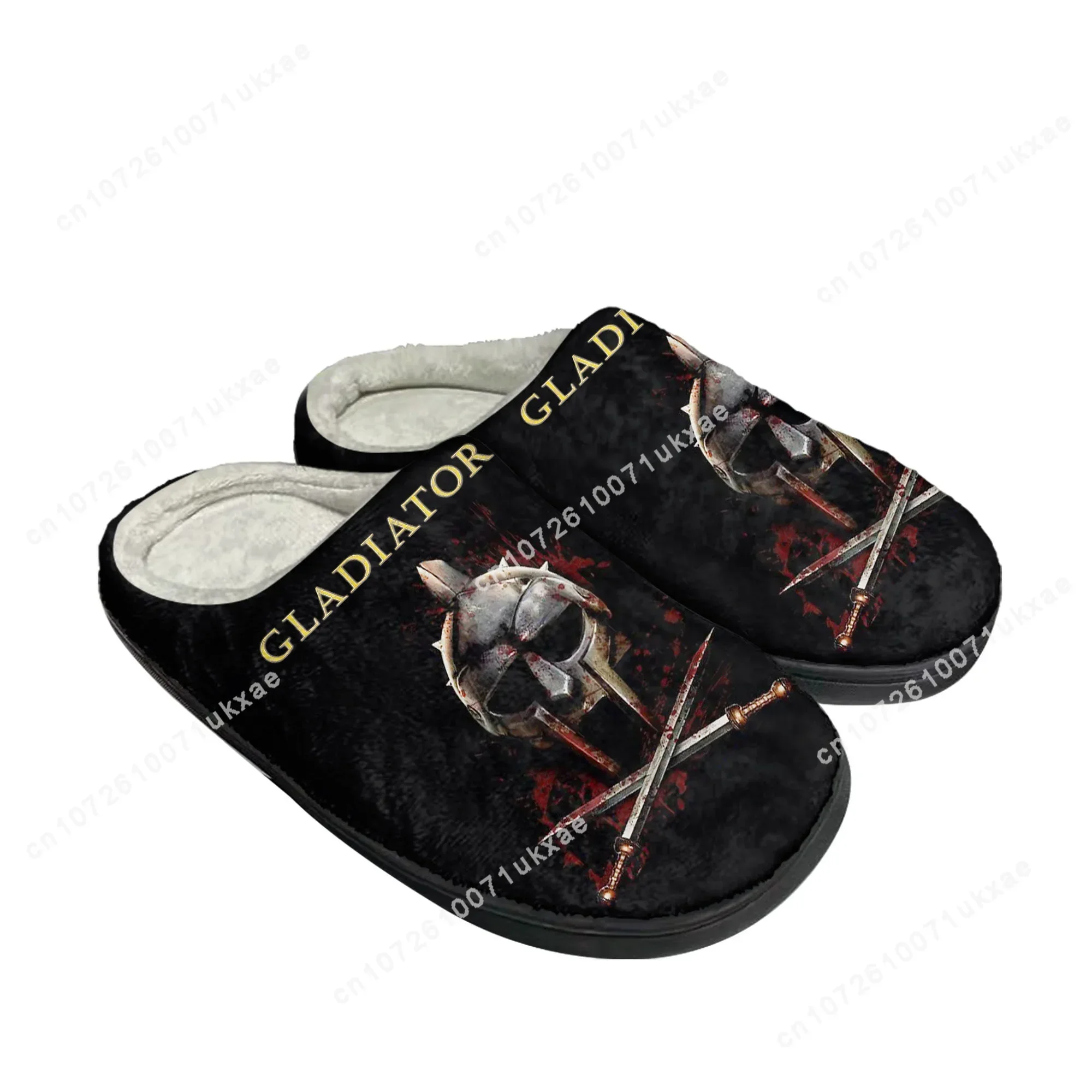 Gladiator Home Cotton Slippers Mens Womens Russell Crowe Plush Bedroom Casual Keep Warm Shoes Thermal Slipper Customized Shoe