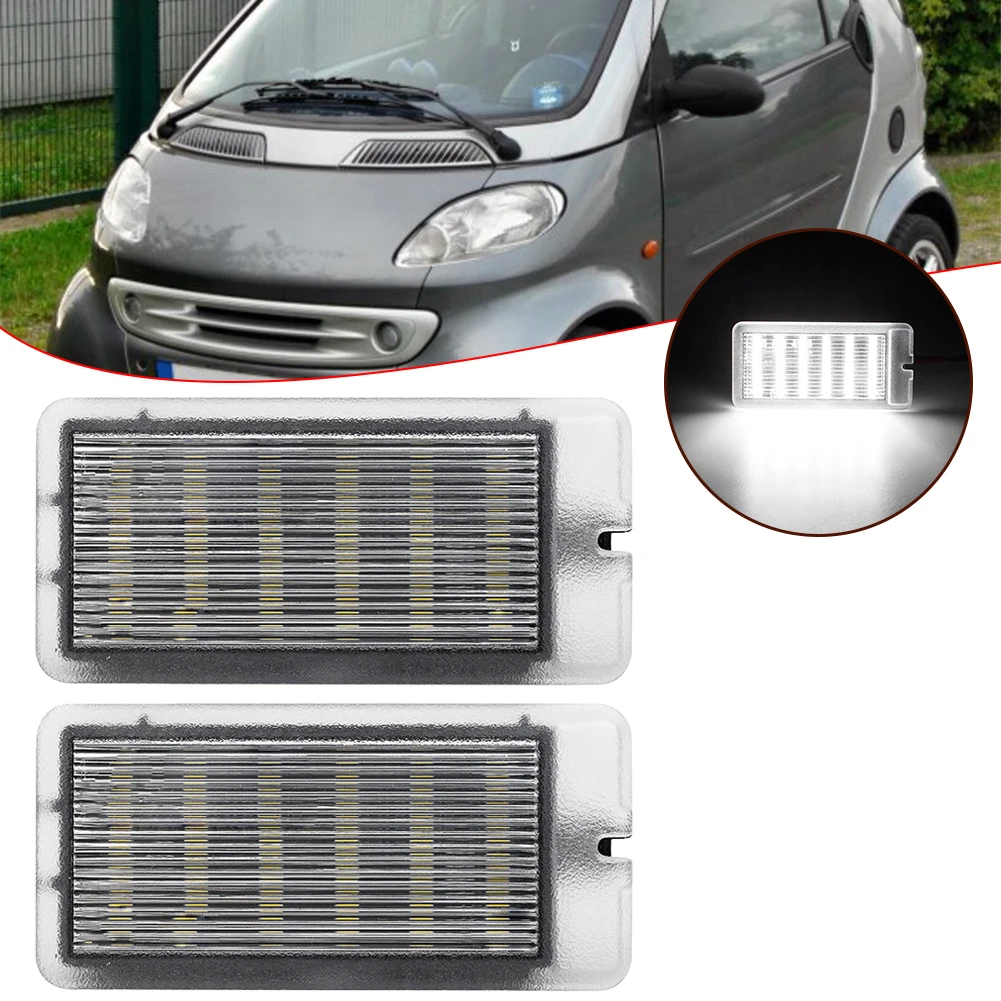 2pcs 12V White ABS LED Trunk Lights #264709249R/ A4538200400 Suitable For Nissan Versa-Note 2014-2019/ Renault-Zoe 2012-2023