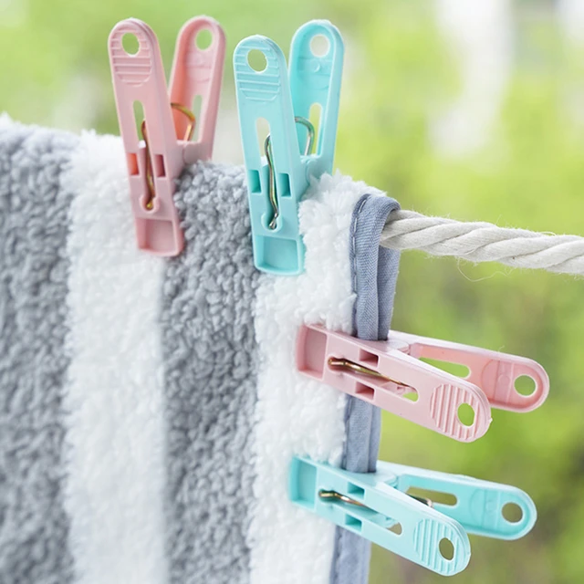 30PCS Clothesline Clips Plastic Clothes Pegs Laundry Clothespin Clothes  Pins Quilt Towel Clips Spring With Basket Cabides Hanger - AliExpress