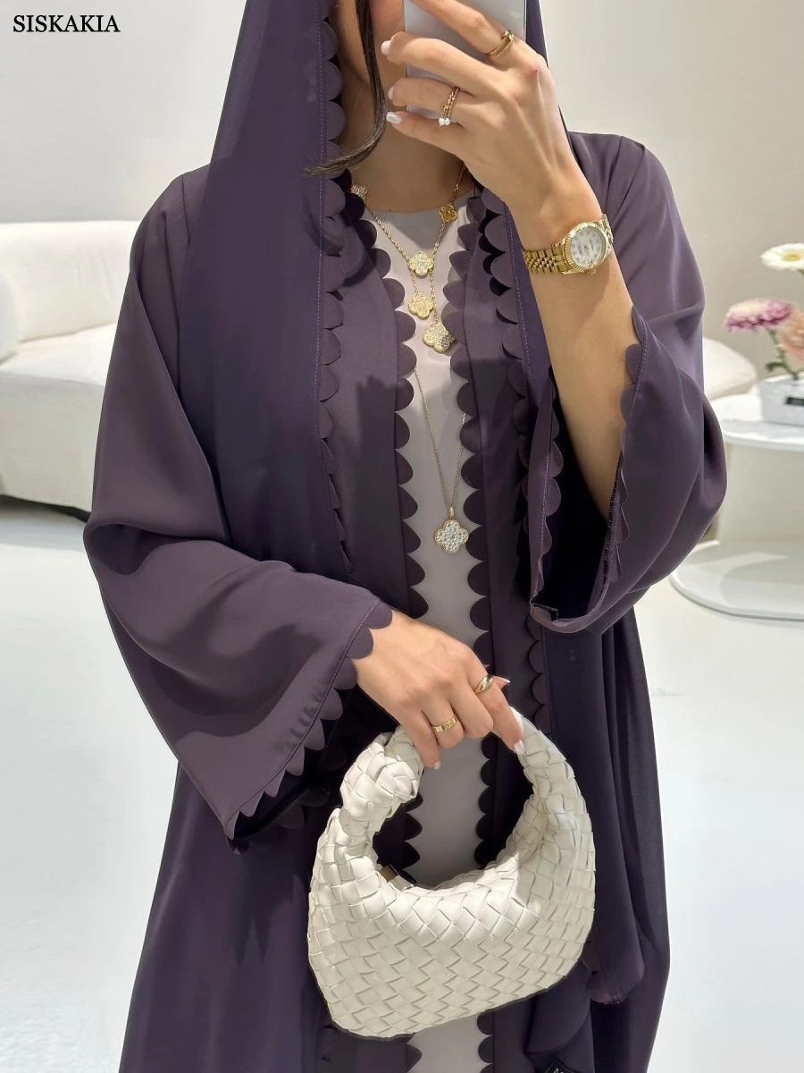 سيسكاكيا دبي عباية عباية أنيقة مفتوحة الحجاب تتضمن...