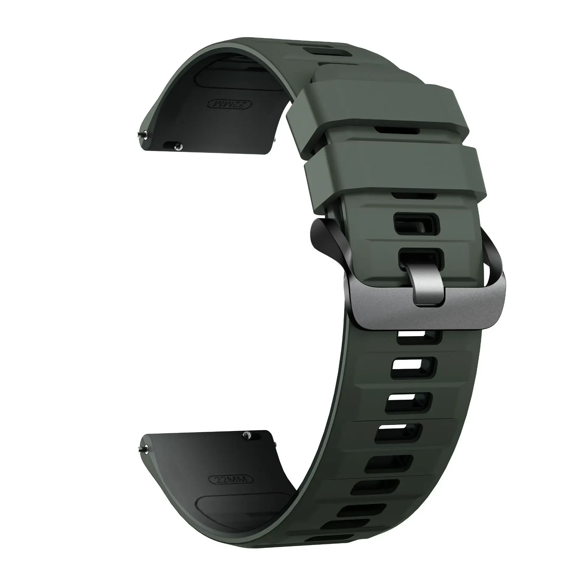 22mm Silicone Breathable Sports Watch Strap