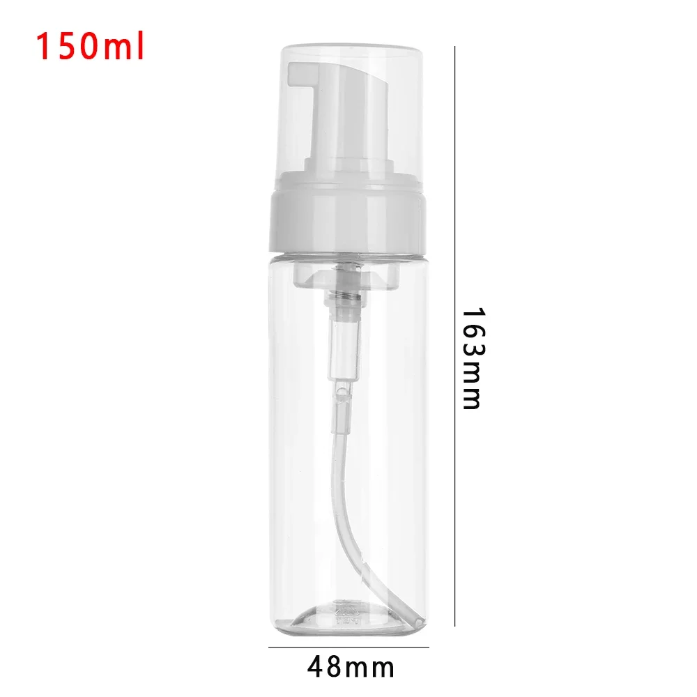 Clear Foaming Pump Bottles for Liquid Soap, Shampoo, and Lotion - Multiple Sizes Available