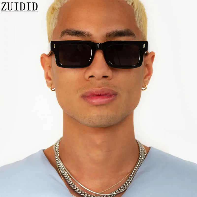 Retro Square Sunglasses For Men Vintage Fashion Glasses Small