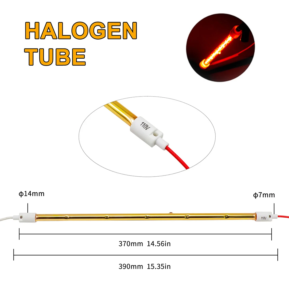 1000W Halogen Tube Quartz Ruby Drying Painting Printing Infrared Paint Curing Lamp Shortwave Heater Baking Light,infrared paint curing lamp