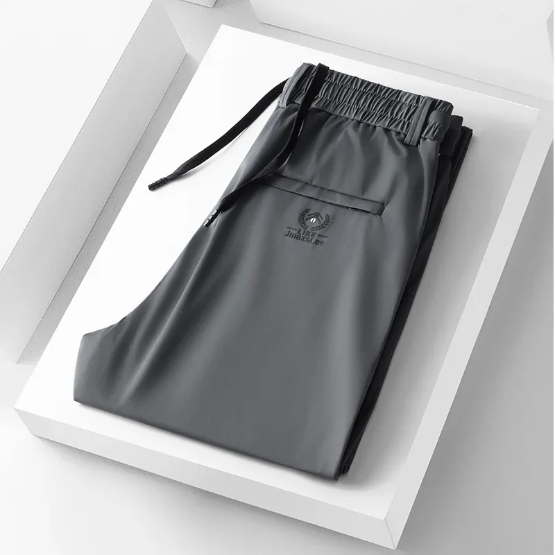 2024 الصيف لينة نسيج الحرير الجليد الرجال سراويل ت...