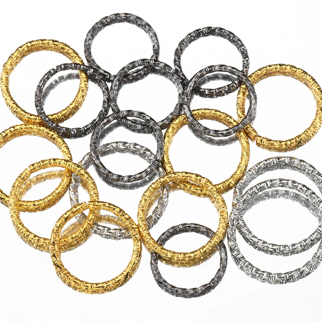 Round Twisted Open Split Jump Rings Loops Connectors Findings Jewelry Making