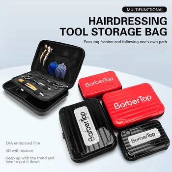 Custodia portatile per forbici per capelli Valigia impermeabile senza deformazione Barbiere Scatola per trucco di bellezza Cassetta degli attrezzi per lo styling del trimmer antiurto