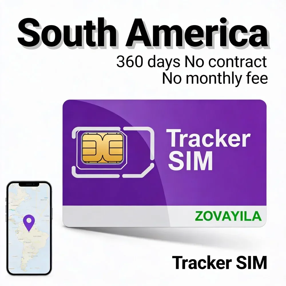 tracker sim card 4g for South America No Contract 360MB/360 Days Tri ...