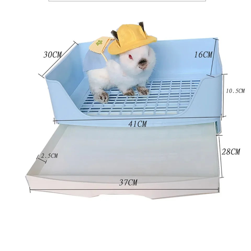Large Rabbit Toilet Box Trainer Potty Corner Tray Litter with