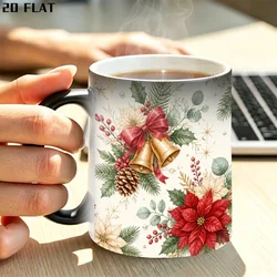 Color Changing Christmas Coffee Mug 12oz Gift - 12oz (WHITE)
